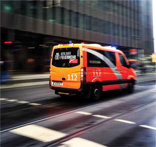 Figure 4. Sirens of the fire brigade create a sense of emergency and urgency (Giovana Militao Medeiros. Oct. 2016).