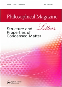 Cover image for Philosophical Magazine Letters, Volume 82, Issue 7, 2002