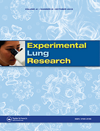 Cover image for Experimental Lung Research, Volume 41, Issue 8, 2015