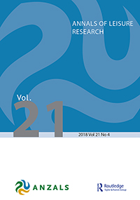 Cover image for Annals of Leisure Research, Volume 21, Issue 4, 2018