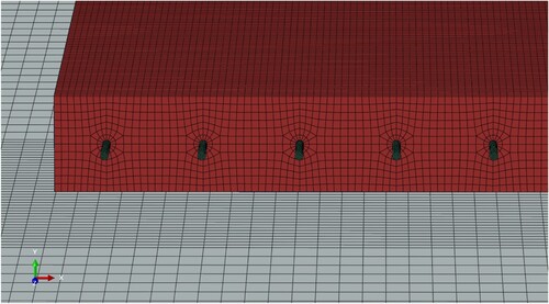 Figure 4. The meshing of the model (Jamieson and White Citation2024).