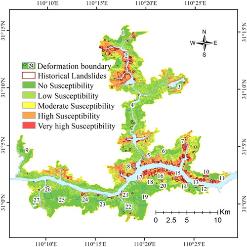 Figure 9. Landslide susceptibility map.
