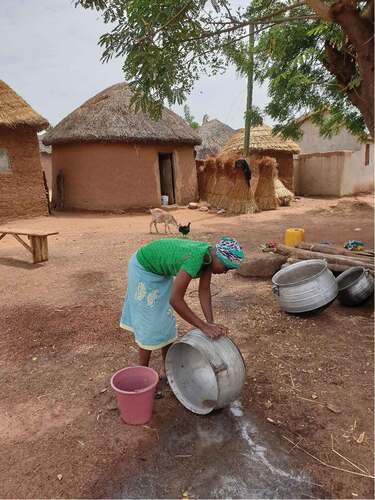 Figure 2. Photograph featuring the village setting in Langa community, Savelugu District, Northern Region, Ghana. Photo taken by Linda Rosengren.