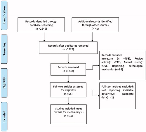 Figure 1. Flow chart of the study selection process for this meta-analysis.