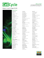 Cover image for Cell Cycle, Volume 11, Issue 16, 2012