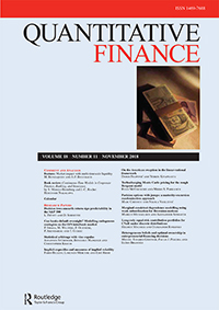 Cover image for Quantitative Finance, Volume 18, Issue 11, 2018