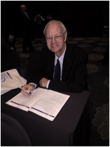 Figure 6. Bill Morgan at ICRP’s Third International Symposium on the System of Radiological Protection. Photo taken in Seoul, Korea, on 22 October 2015.