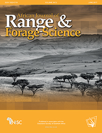 Cover image for African Journal of Range & Forage Science, Volume 34, Issue 1, 2017