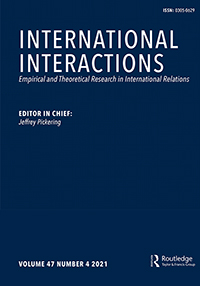 Cover image for International Interactions, Volume 47, Issue 4, 2021