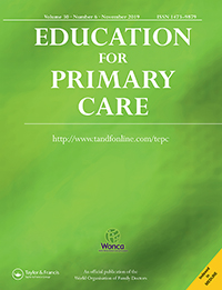Cover image for Education for Primary Care, Volume 30, Issue 6, 2019