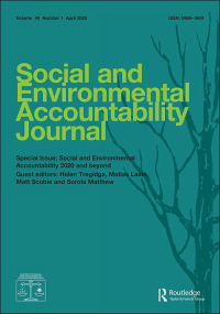Cover image for Social and Environmental Accountability Journal, Volume 31, Issue 2, 2011