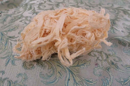 Figure 2. The Birch fibres used as a diaper inside of a traditional Nenets baby’s cradle