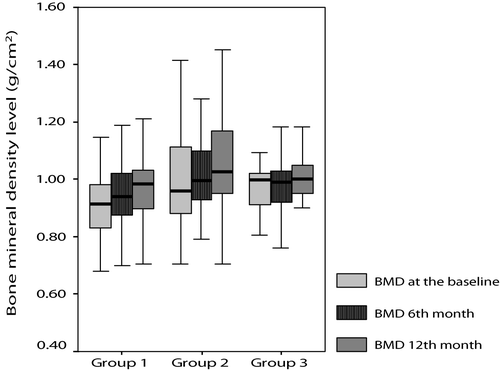 Figure 1. Bone mineral density level of lumbar spine.