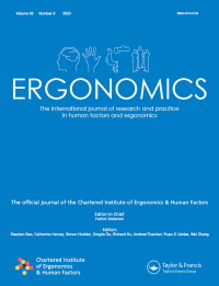 Cover image for Ergonomics, Volume 66, Issue 6, 2023