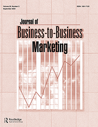 Cover image for Journal of Business-to-Business Marketing, Volume 30, Issue 3, 2023