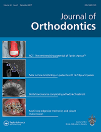 Cover image for Journal of Orthodontics, Volume 44, Issue 3, 2017