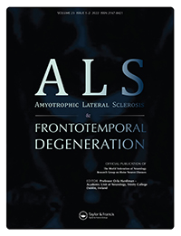 Cover image for Amyotrophic Lateral Sclerosis and Frontotemporal Degeneration, Volume 23, Issue 1-2, 2022