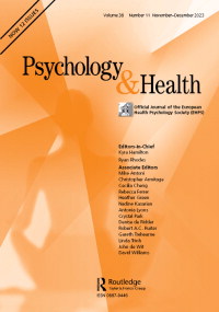 Cover image for Psychology & Health, Volume 38, Issue 11, 2023