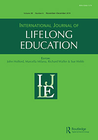 Cover image for International Journal of Lifelong Education, Volume 38, Issue 6, 2019