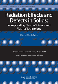 Cover image for Radiation Effects and Defects in Solids, Volume 177, Issue 11-12, 2022