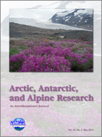 Cover image for Arctic, Antarctic, and Alpine Research, Volume 42, Issue 2, 2010