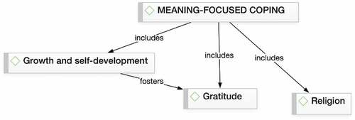 Figure 7. Meaning-focused coping: Thematic map.