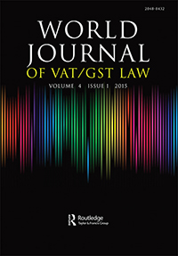 Cover image for World Journal of VAT/GST Law, Volume 4, Issue 1, 2015