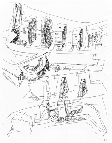 Figure 5. Faculty complex Sketch by Alvaro Siza (Source: El Croquis Alvaro Siza 1958–2000, 2005)