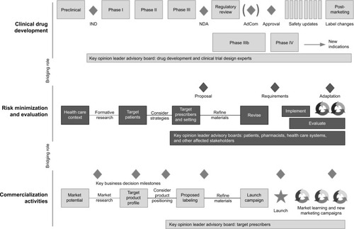 Figure 1 Conceptual framework for integrating risk minimization and evaluation into the new drug development process.