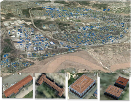 Figure 10. Snapshots of the 3D city model of Moncton.