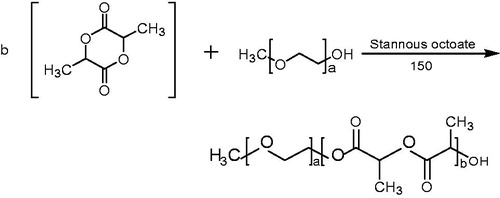 Figure 1. Synthesis of mPEG–PDLLA (10/90).