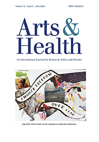 Cover image for Arts & Health, Volume 15, Issue 2, 2023