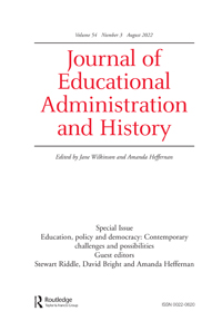 Cover image for Journal of Educational Administration and History, Volume 54, Issue 3, 2022