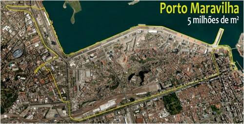 Figure 1. Perimeter of the Porto Maravilha programme (source: CDURP).