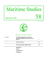 Cover image for Australian Journal of Maritime & Ocean Affairs, Volume 1991, Issue 58, 1991