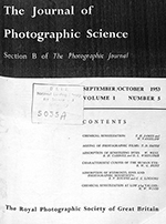 Cover image for The Imaging Science Journal, Volume 1, Issue 5, 1953