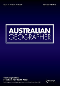 Cover image for Australian Geographer, Volume 51, Issue 1, 2020