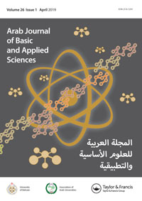 Cover image for Arab Journal of Basic and Applied Sciences, Volume 26, Issue 1, 2019