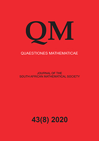 Cover image for Quaestiones Mathematicae, Volume 43, Issue 8, 2020