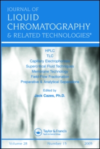 Cover image for Journal of Liquid Chromatography & Related Technologies, Volume 15, Issue 15-16, 1992