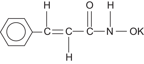 Figure 2.  Structure of cinnamohydroxamic acid (HL2).