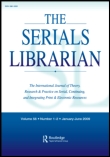 Cover image for The Serials Librarian, Volume 66, Issue 1-4, 2014