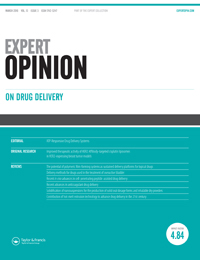 Cover image for Expert Opinion on Drug Delivery, Volume 13, Issue 3, 2016