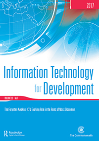 Cover image for Information Technology for Development, Volume 23, Issue 1, 2017