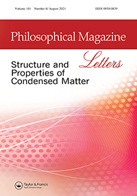 Cover image for Philosophical Magazine Letters, Volume 101, Issue 8, 2021