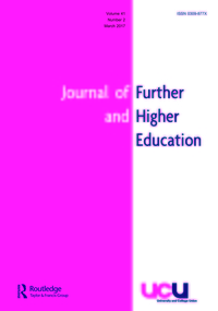 Cover image for Journal of Further and Higher Education, Volume 41, Issue 2, 2017