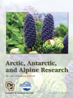 Cover image for Arctic, Antarctic, and Alpine Research, Volume 45, Issue 2, 2013