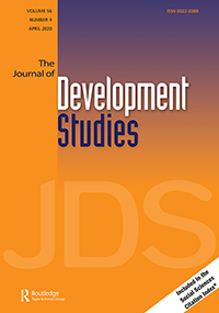 Cover image for The Journal of Development Studies, Volume 56, Issue 4, 2020