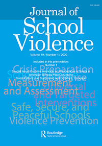 Cover image for Journal of School Violence, Volume 19, Issue 1, 2020