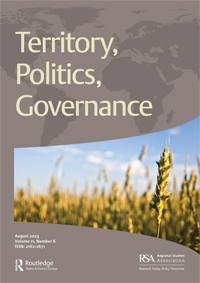 Cover image for Territory, Politics, Governance, Volume 11, Issue 6, 2023